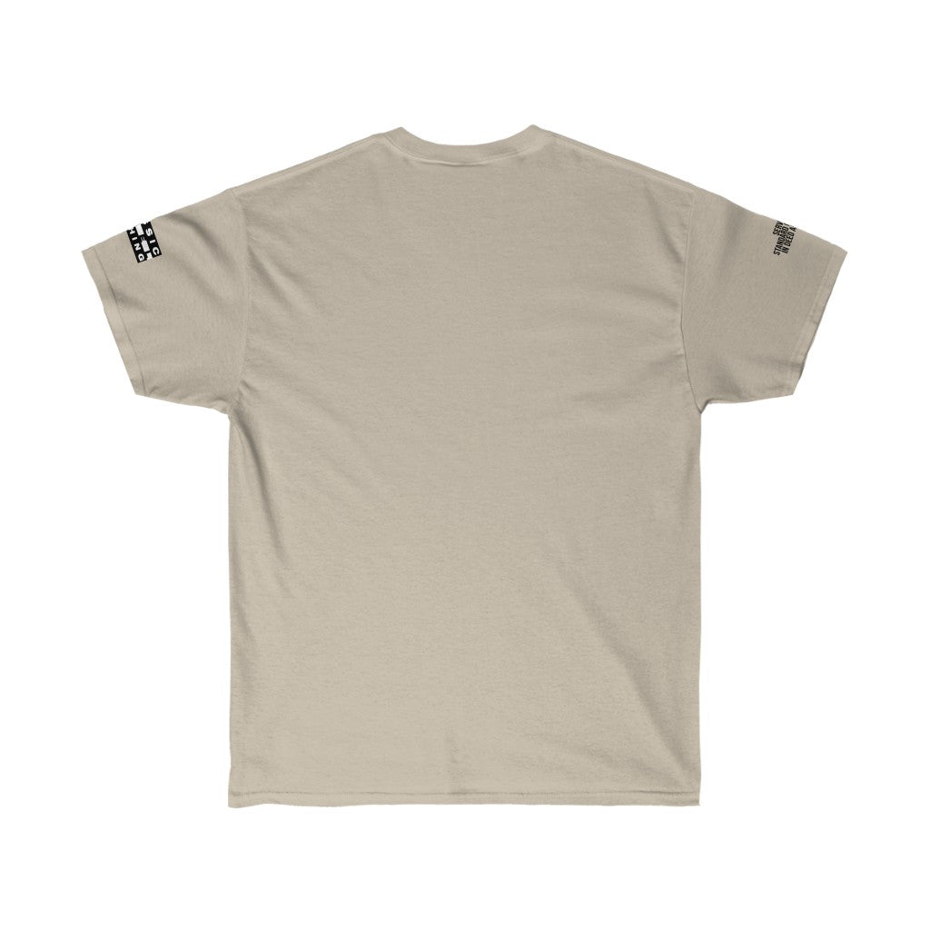 Classic Label Clothing Ultra Cotton Logo Tee (ORANGE & BLACK)