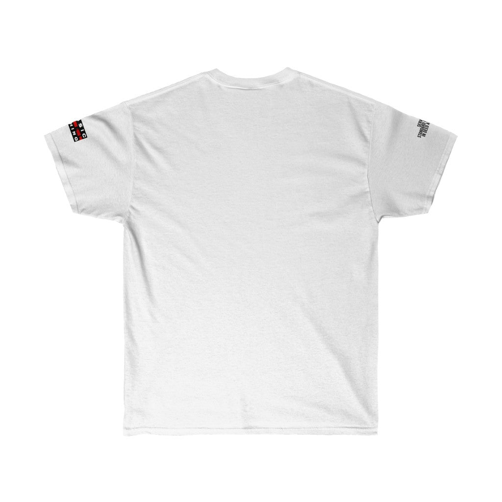 Classic Label Clothing Ultra Cotton Logo Tee (RED & BLACK)