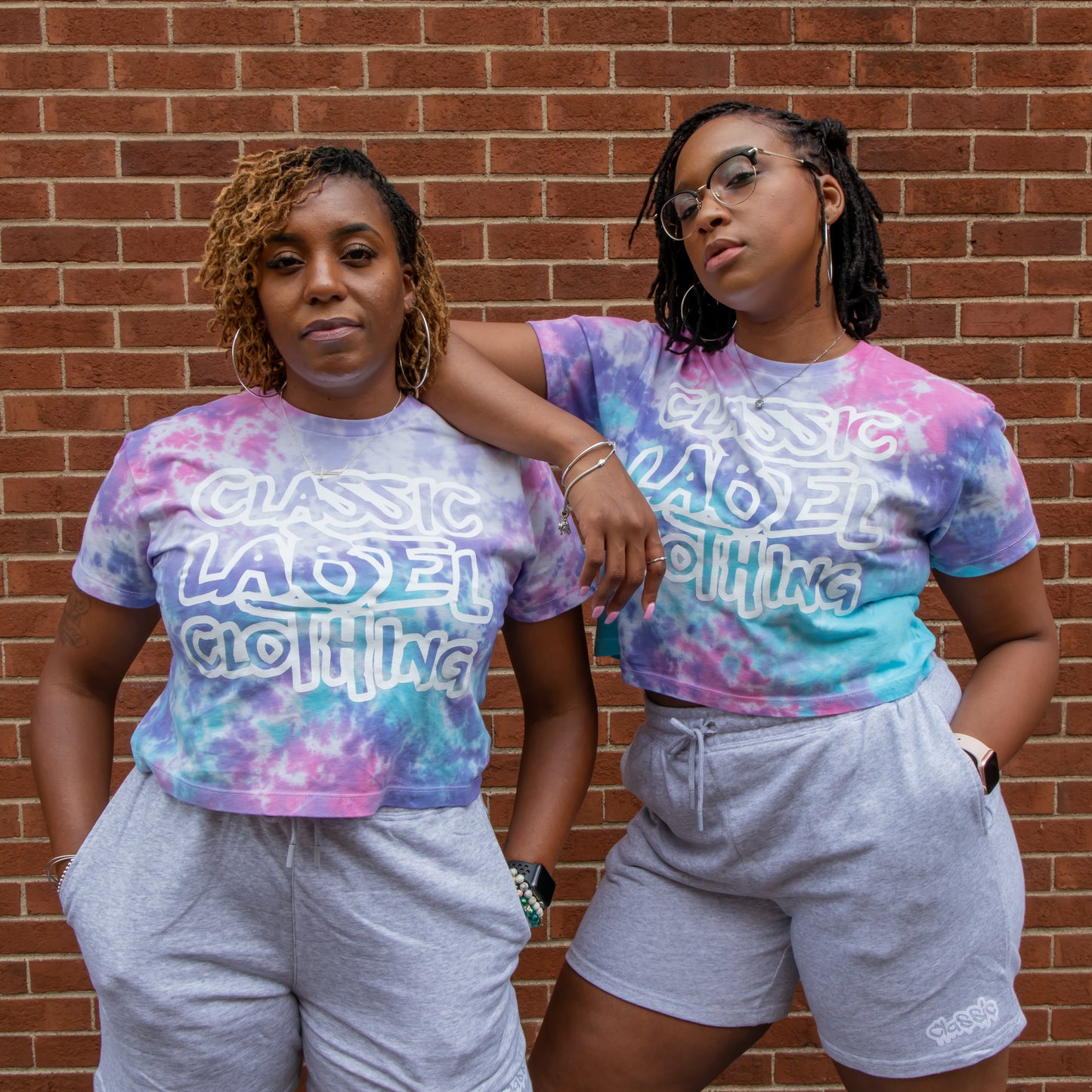 Cotton Candy Tie Dye Ladies Crop Top
