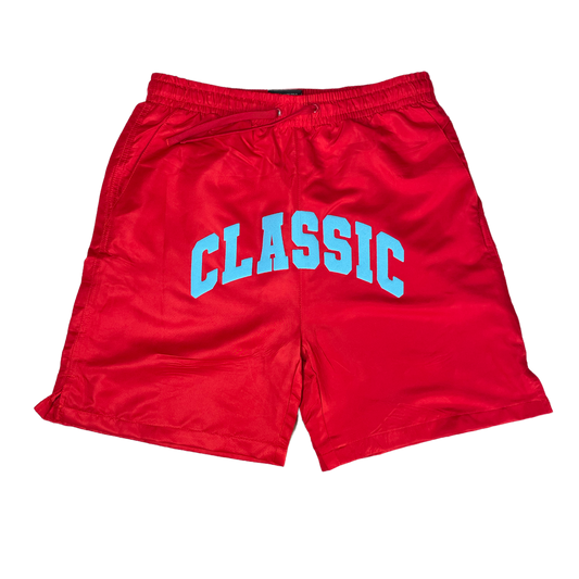 Classic Windbreaker Shorts (RED)