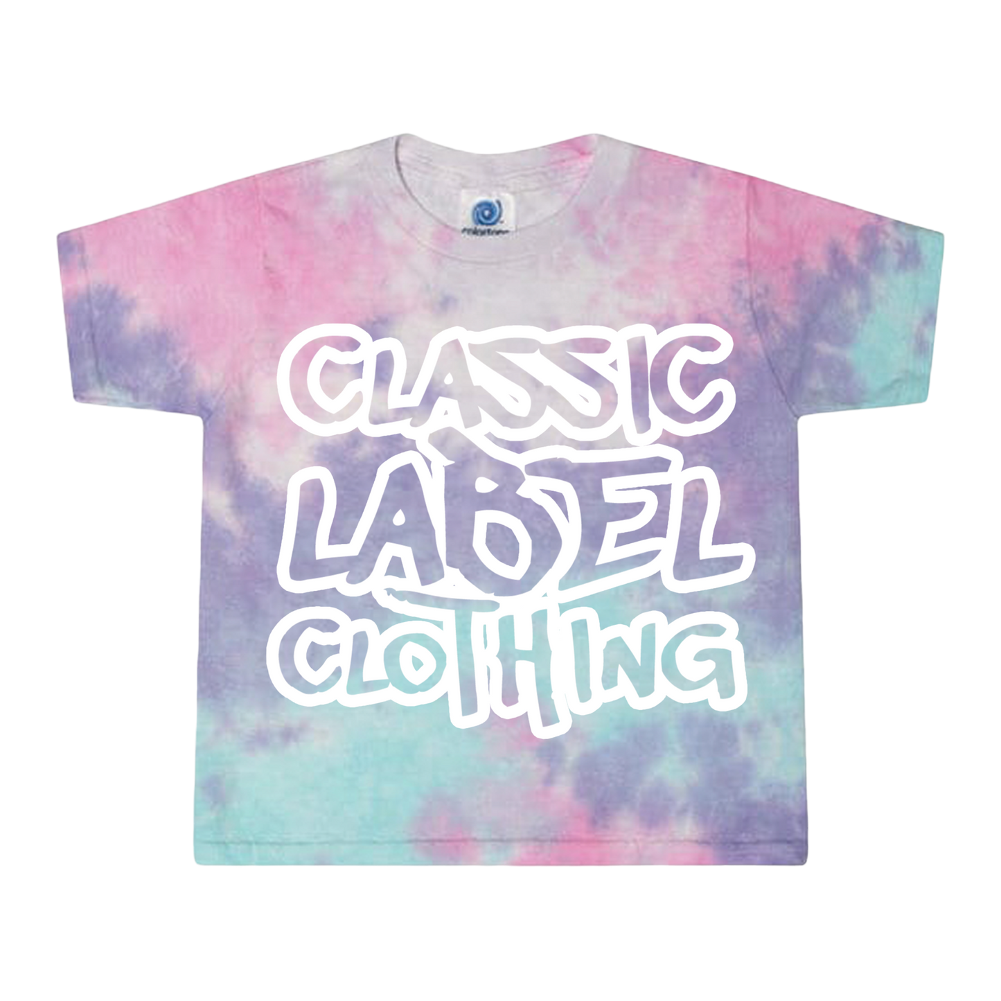 Cotton Candy Tie Dye Ladies Crop Top
