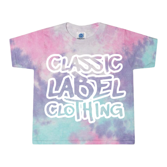 Cotton Candy Tie Dye Ladies Crop Top