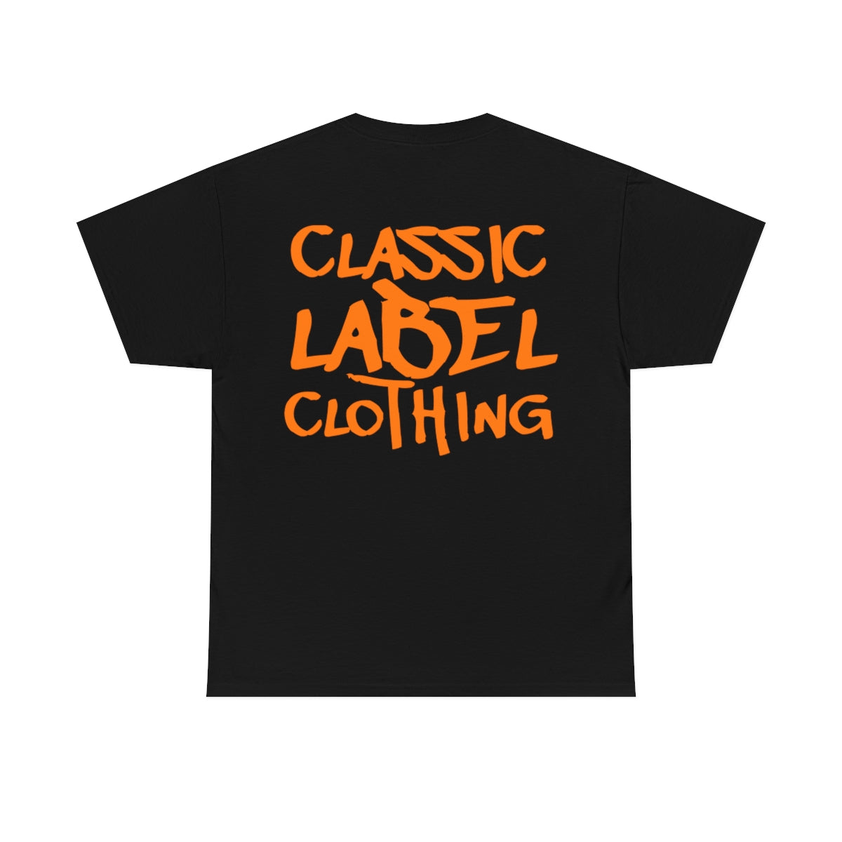 Orange Logo Black Tee