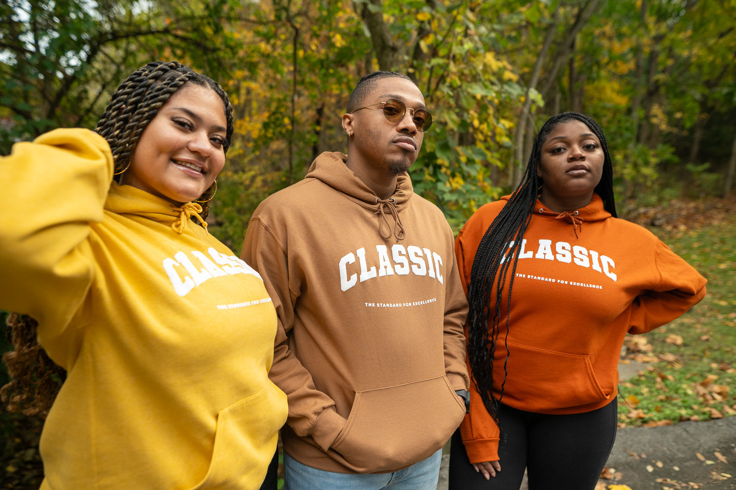 "Classic" Hoodie 3-Pack (Burnt Orange, Pecan & Mustard)