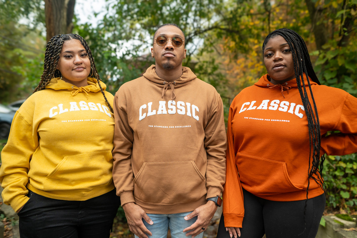 "Classic" Hoodie 3-Pack (Burnt Orange, Pecan & Mustard)