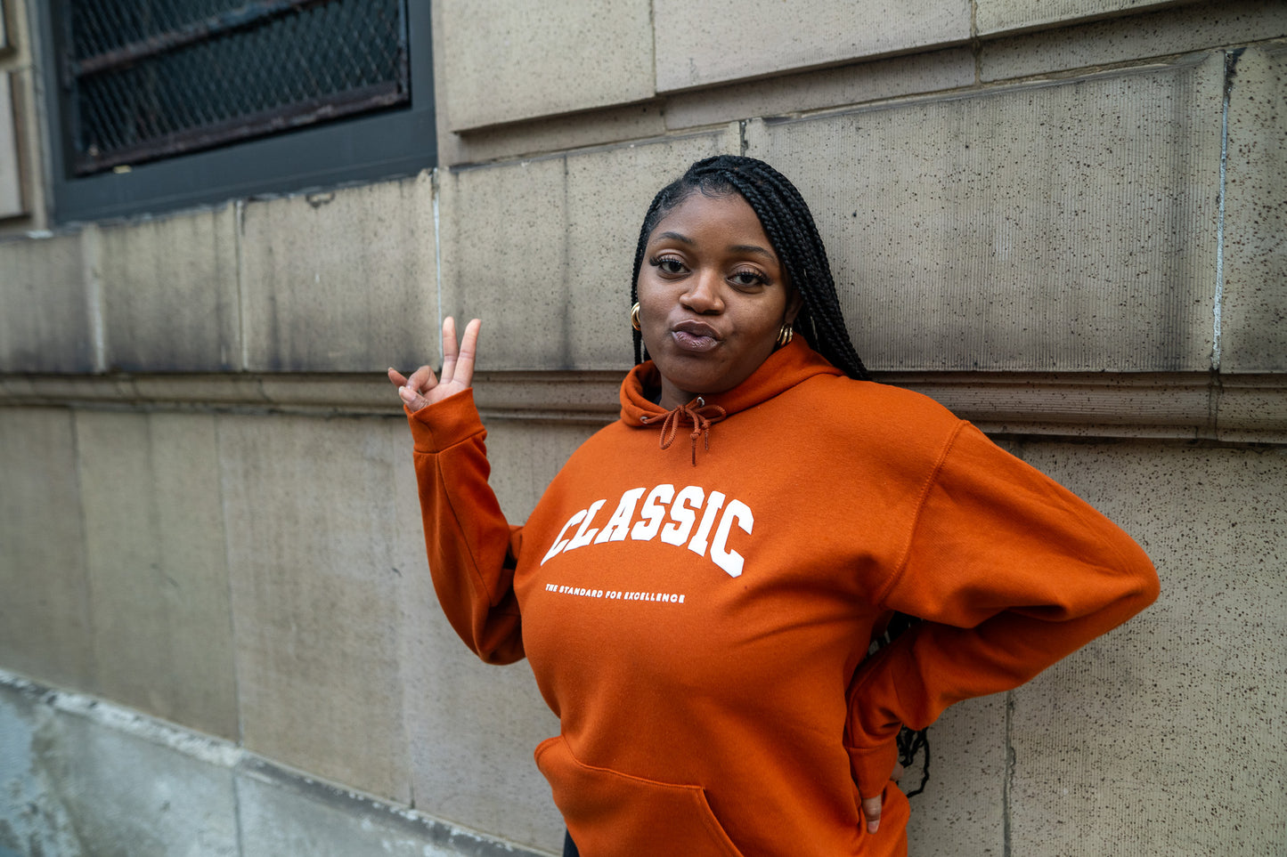 "Classic" Hoodie (Burnt Orange)