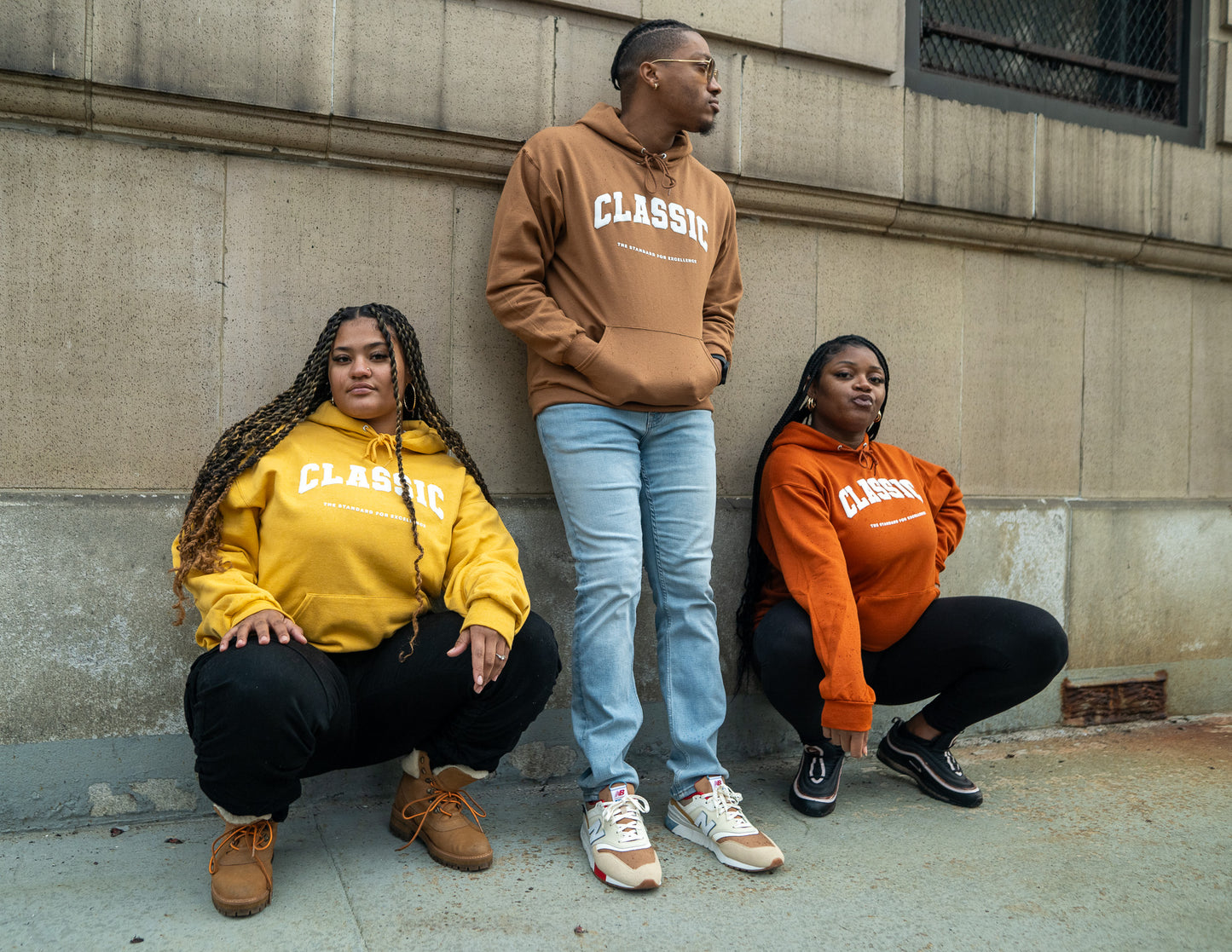 "Classic" Hoodie 3-Pack (Burnt Orange, Pecan & Mustard)