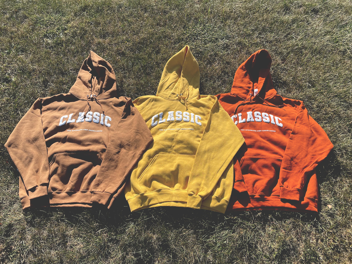 "Classic" Hoodie 3-Pack (Burnt Orange, Pecan & Mustard)