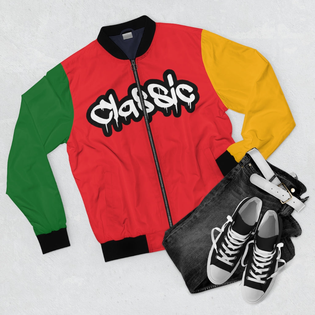 Colorblock Bomber Jacket