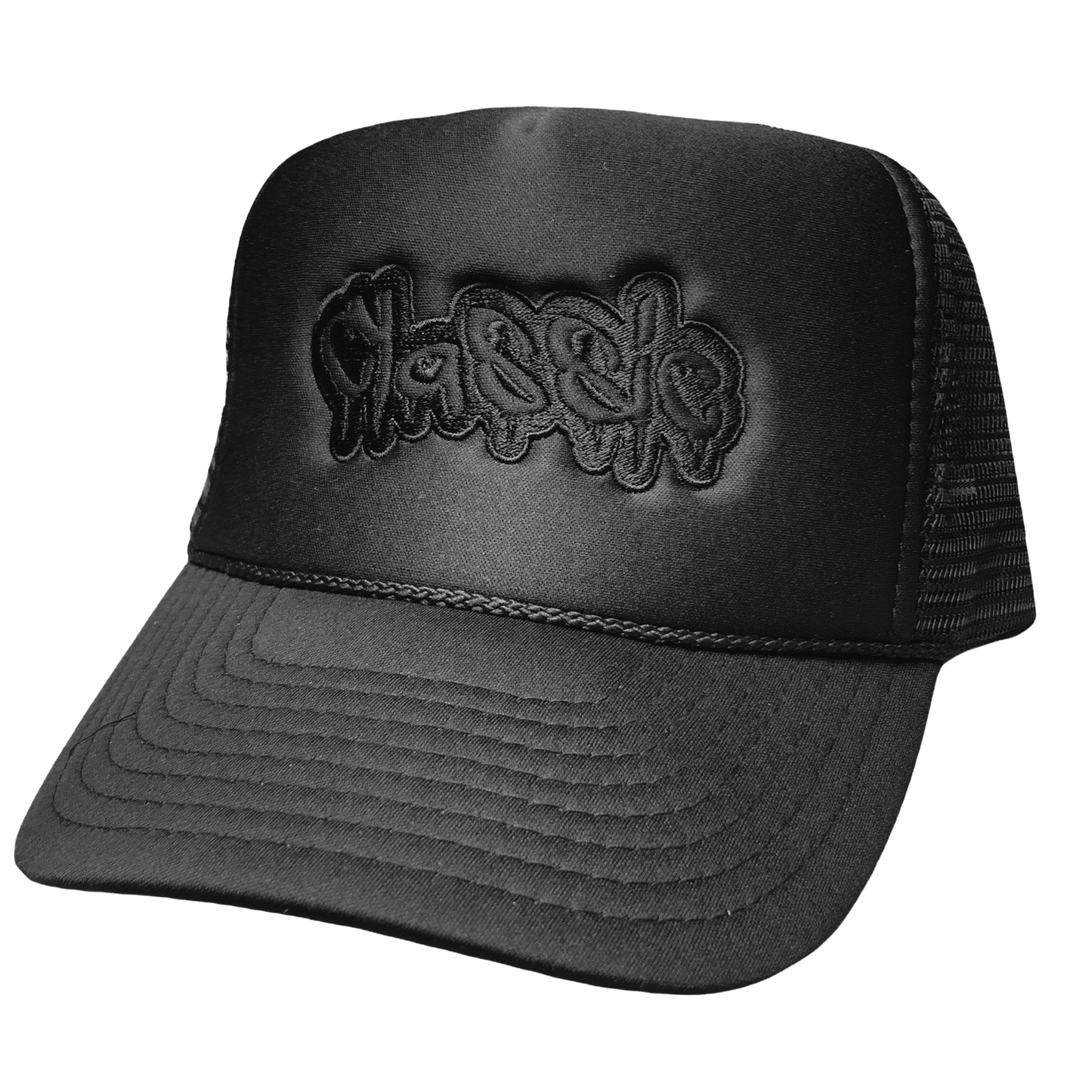 Black On Black Trucker Hat