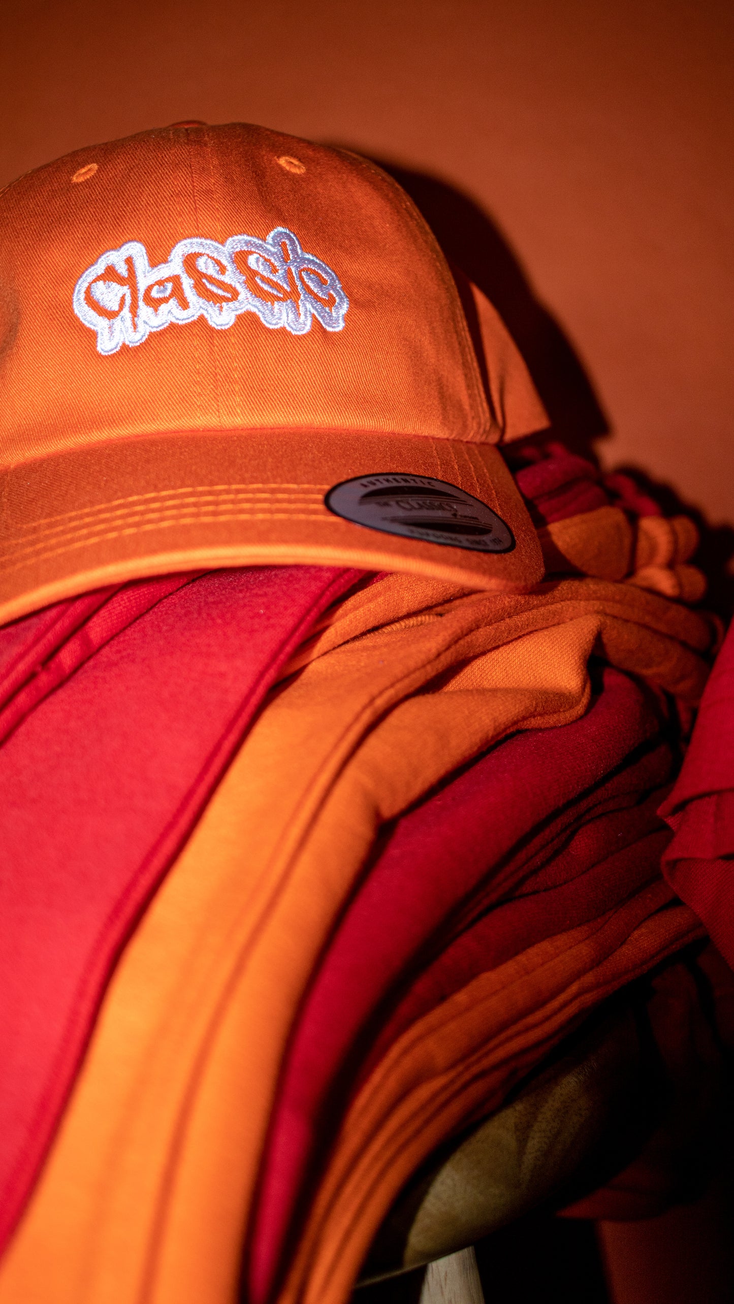 Orange CLASSIC Strap Back Dad Cap