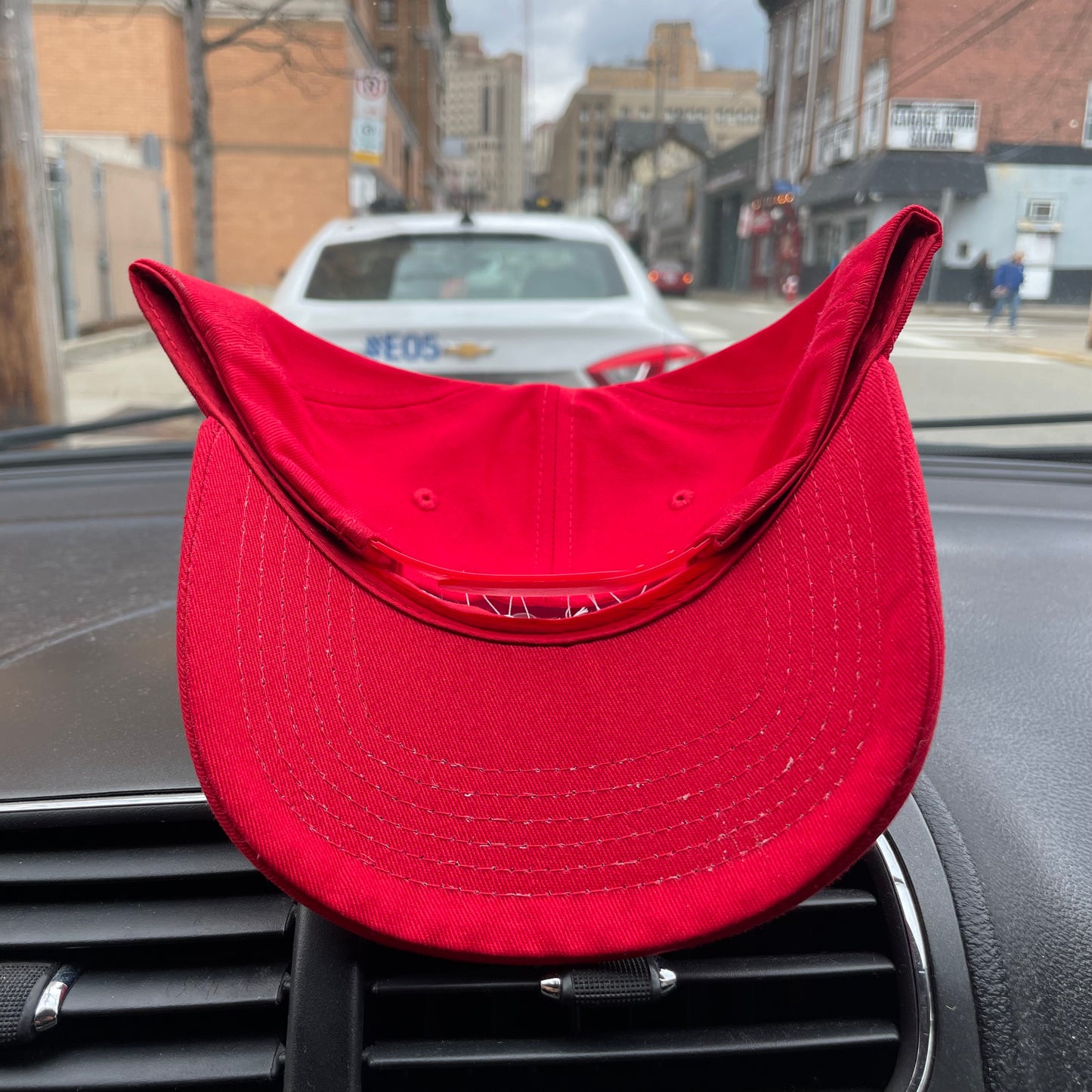 Red & White Golfer Hat (SnapBack)