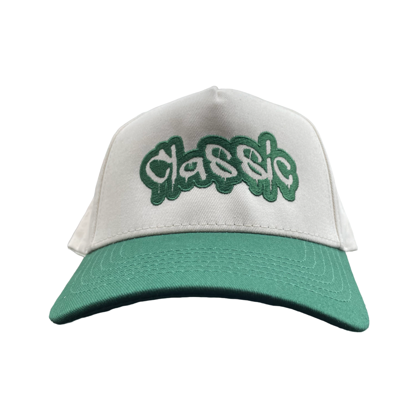 Green & White Golfer Hat (SnapBack)