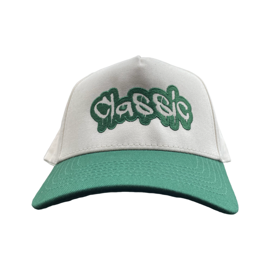 Green & White Golfer Hat (SnapBack)