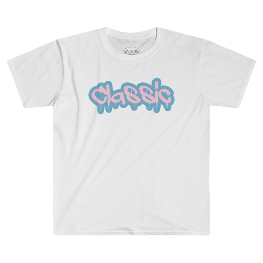 Cotton Candy Tee-White (Unisex)